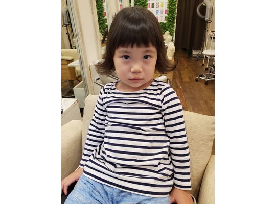 キッズの外ハネスタイル